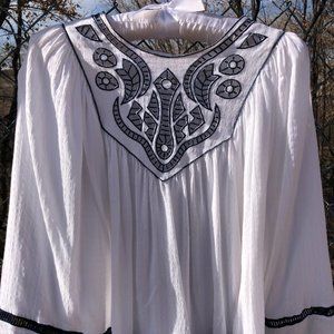 Embroidered Dress Top